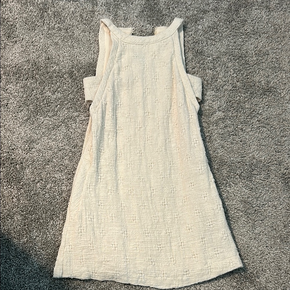 ZARA Girls Elegant Cream Sleeveless Dress
